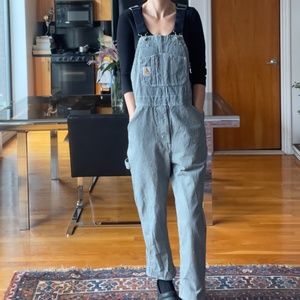 Carhartt Railroad Stripe Overalls, Small